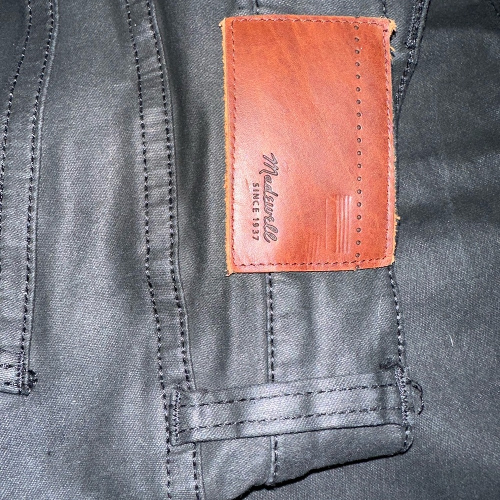 MADEWELL Skinny Skinny Black Coated Jeans